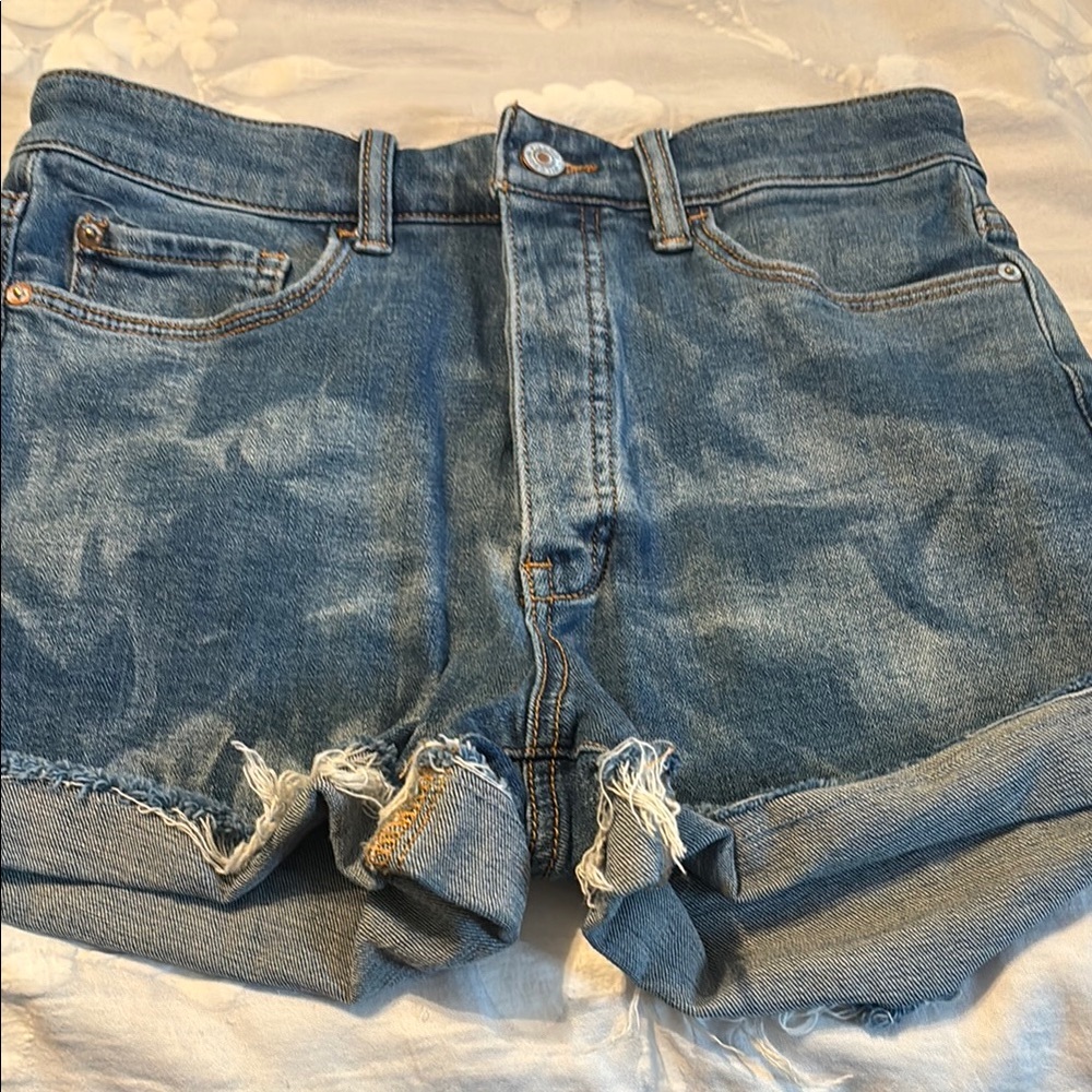 Pilcro Blue Jean Shorts